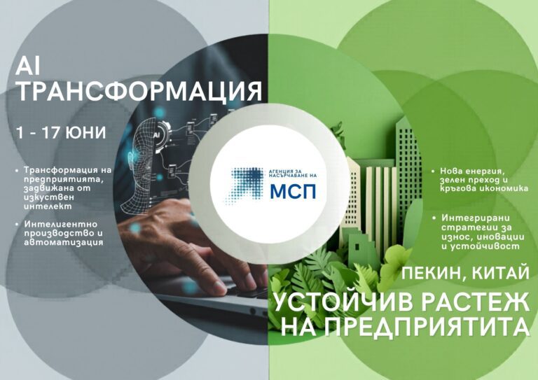Opportunity for Bulgarian SMEs to participate in a seminar on AI transformation and sustainable growth in China